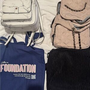 Stylish Beige Quilted Backpack